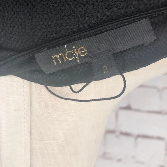 Maje Dieppe Layered Dress in‎ Black LBD - Picture 8 of 8